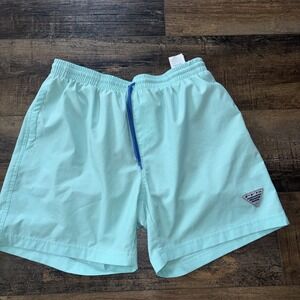 Men's Columbia PFG Rambler Water Shorts Gulf Stream 6" Swim Omni-Shade Size Med